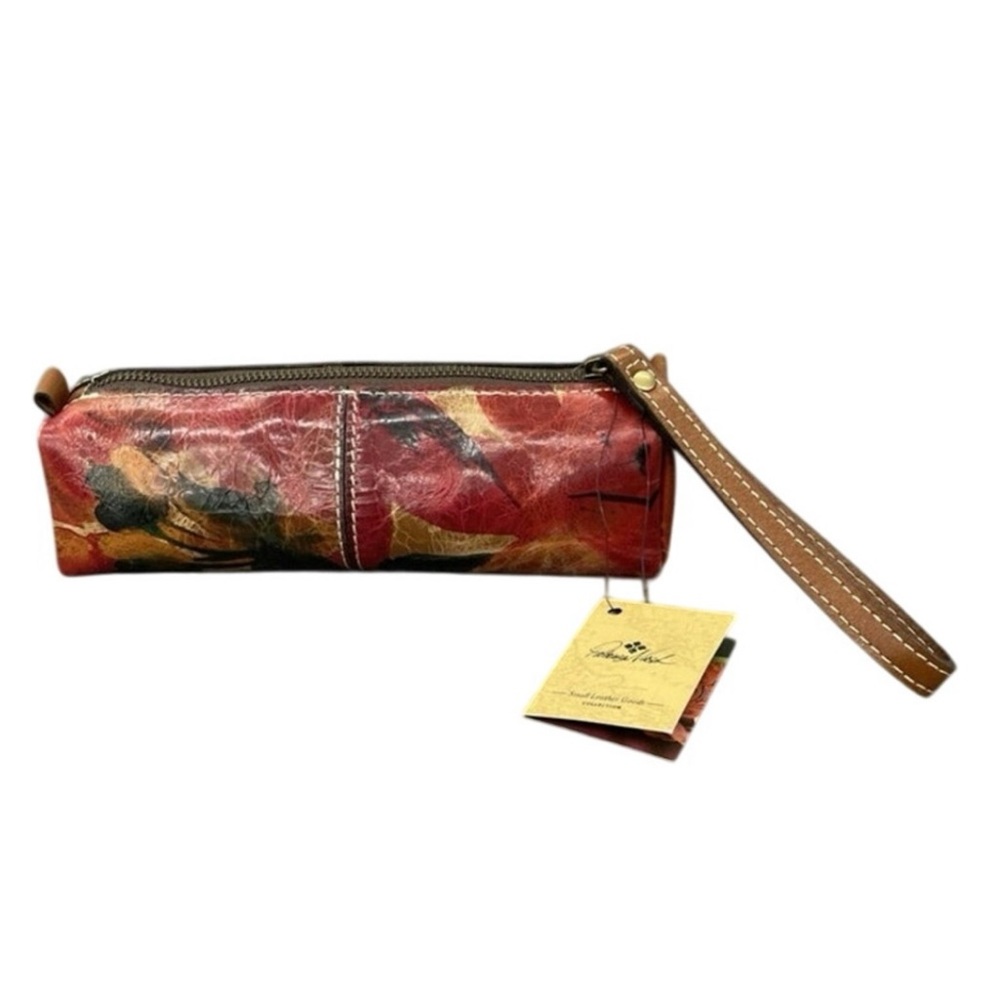 Patricia Nash Brown Leather Wristlet